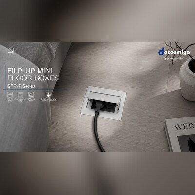 SFP-7 Series Flip-Up Mini Floor Socket: Refined Power Access for Modern Interiors
