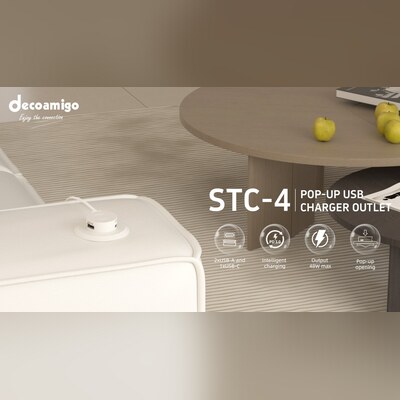 STC-4 Pop-Up Multi Charging Outlet: One Push, Power Up