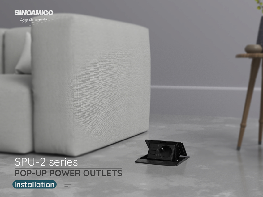 Bringing together function and style: SPU-2 Pop-up Power Outlet